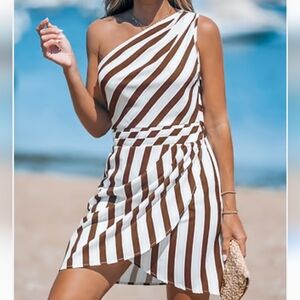 Cupshe N.W.T. M. asymmetrical one shoulder mini dress